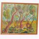 Original Swedish Oil on Panel – “Wavy Trees” by Bertil Almgren