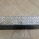 Hammered glass wall light