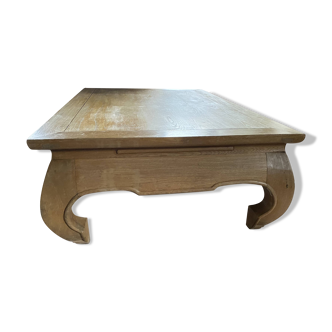 Table basse en orme massif