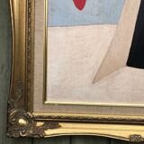 Peinture abstraite sur panneau