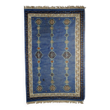 Handmade antique Indian Dhurri kilim 5.7' x 8.8' (174cm x 268cm) 1930s - 1B533