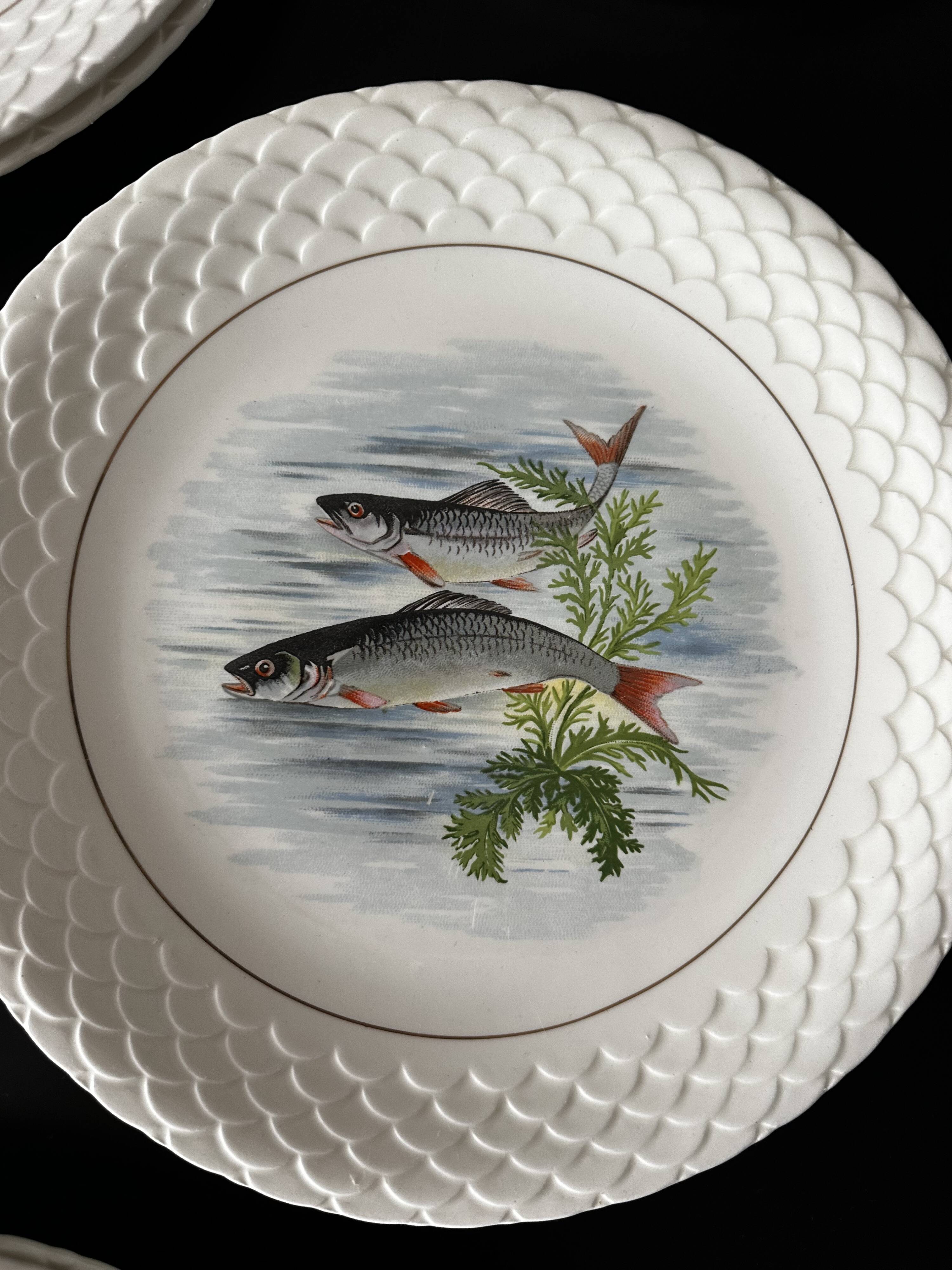 fish plates Gien