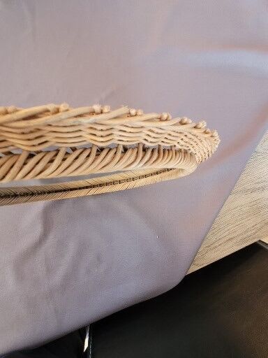 Vintage rattan mirror