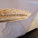 Vintage rattan mirror