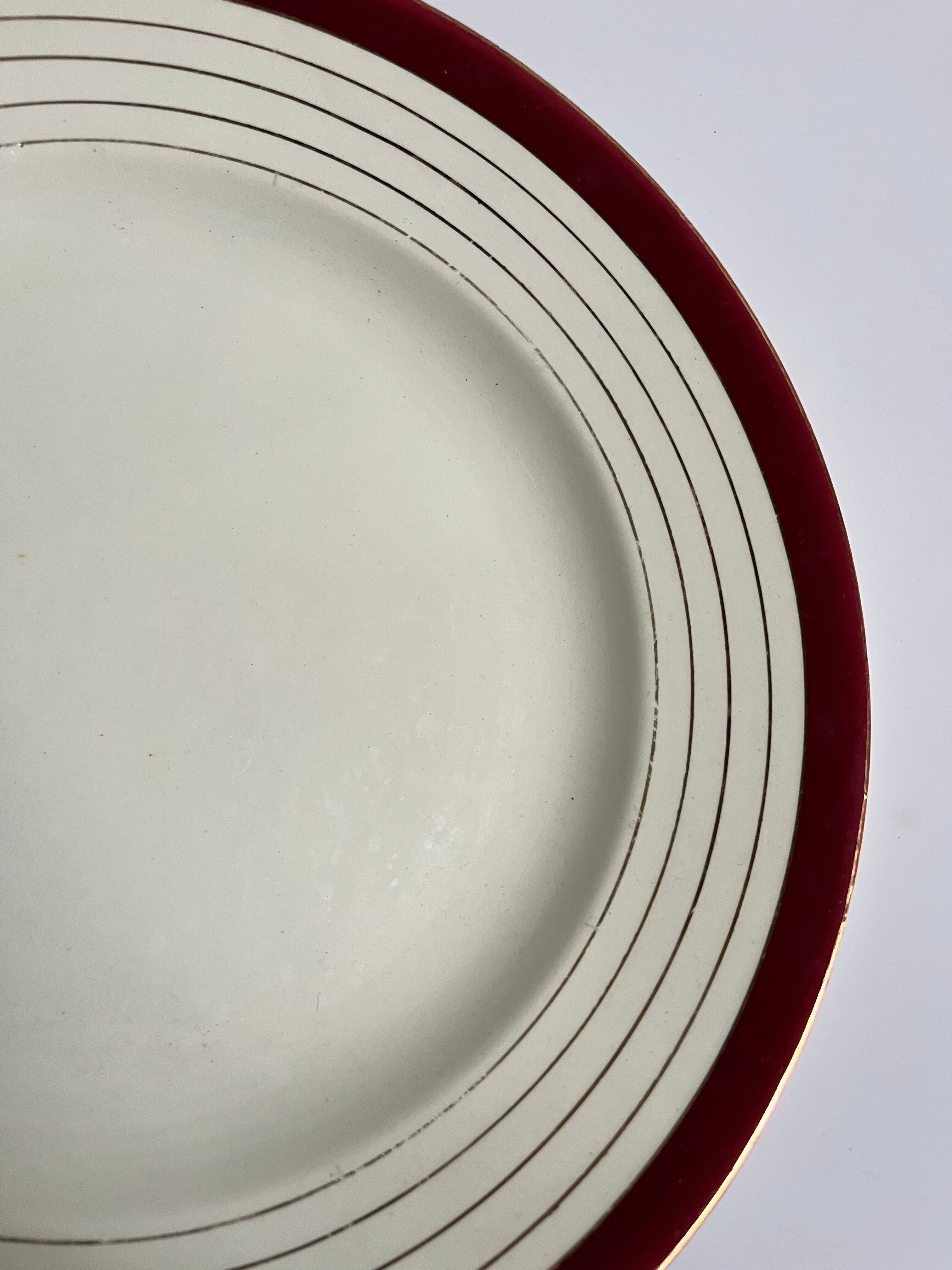 Round plate Sarreguemines