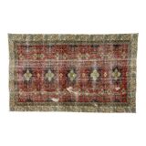Anatolian handmade vintage rug 276 cm x 174 cm