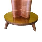 French Art Deco Veneered Side Table, 1930s