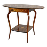 Antique Inlaid Rosewood Tea Table, 1890s