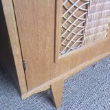 Vintage rattan wardrobe