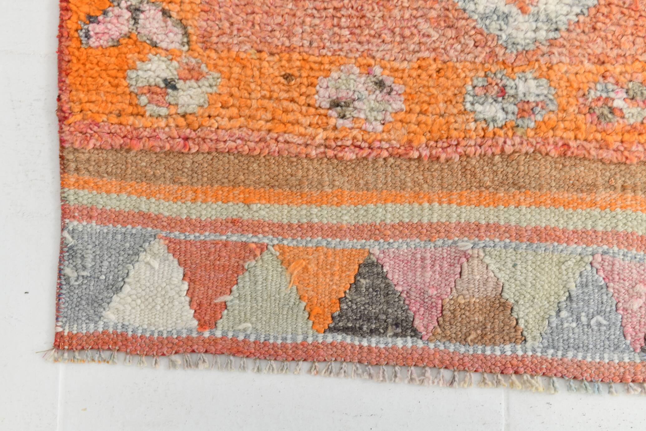 3x11 Pale Orange Turkish Vintage Runner, 86x327