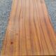 60s desk in golden blond mahogany with conical coffered feet