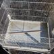 Vintage aviary, foot cage on wheels 147x67x49cm.