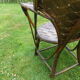 Bamboo and chestnut armchair