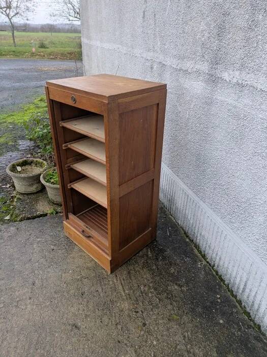 Filing cabinet, tambour door cabinet