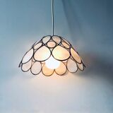 Mother-of-pearl and brass pendant light