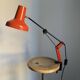 Vintage 1970s architect's desk lamp RDA (DDR - GDR) red - 50 cm