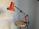 Vintage 1970s architect's desk lamp RDA (DDR - GDR) red - 50 cm