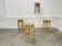 4 high stools 1960 in raw wood