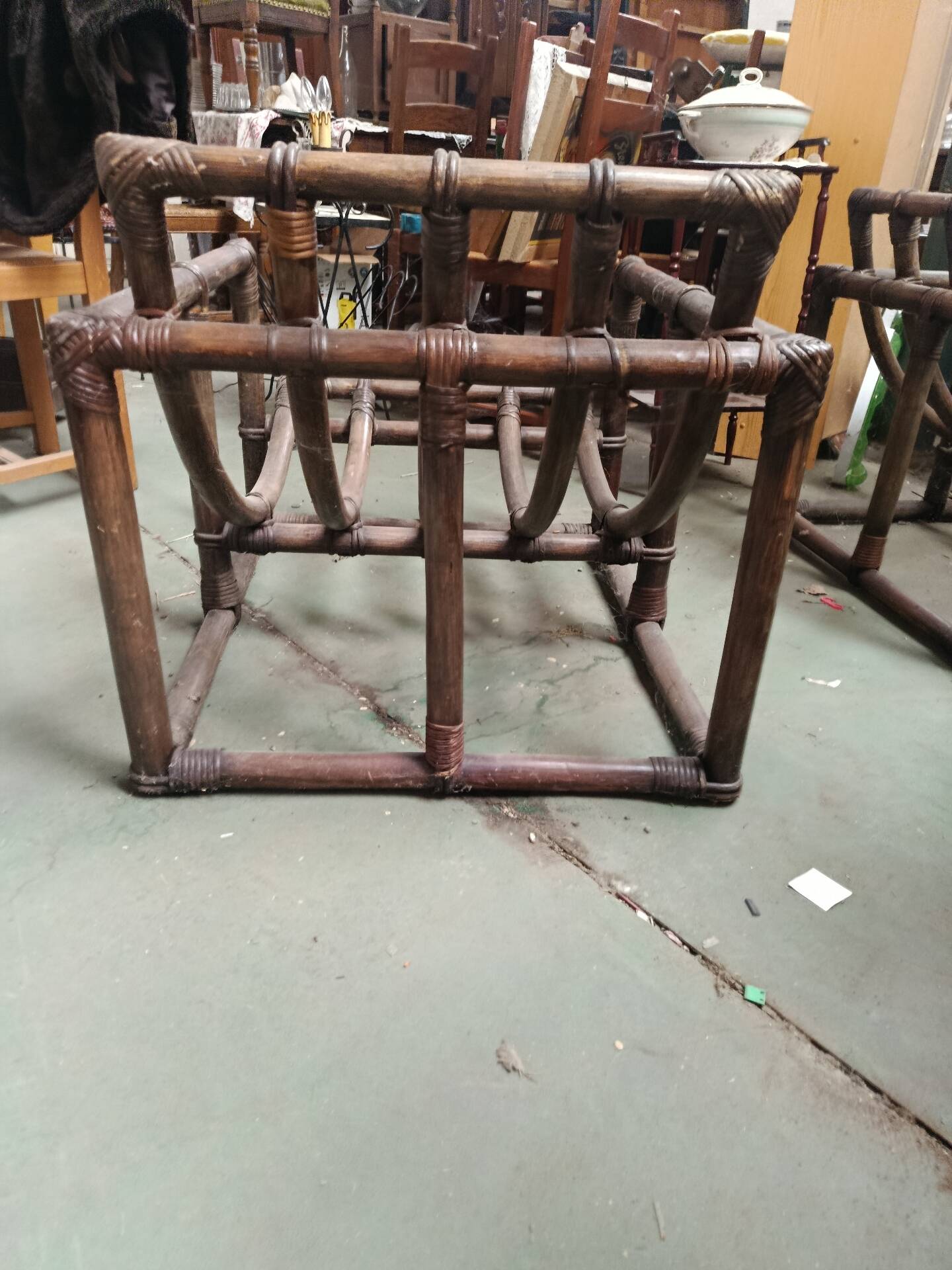 Rattan armchair