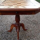 Table at play marquetry