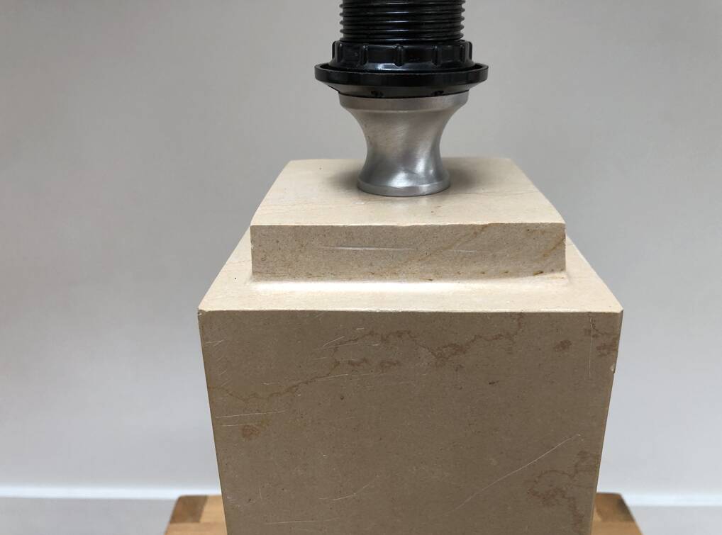 Vintage travertine lamp