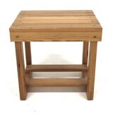 Scandinavian pine stool, Sweden, 1970