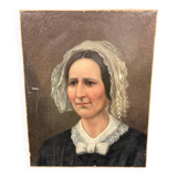 Old oil portrait