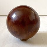 Decorative sphere made of burl wood