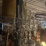 Bronze-colored wall light with 12 lights