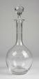 Engraved crystal carafe from the late 19th to early 20th century.