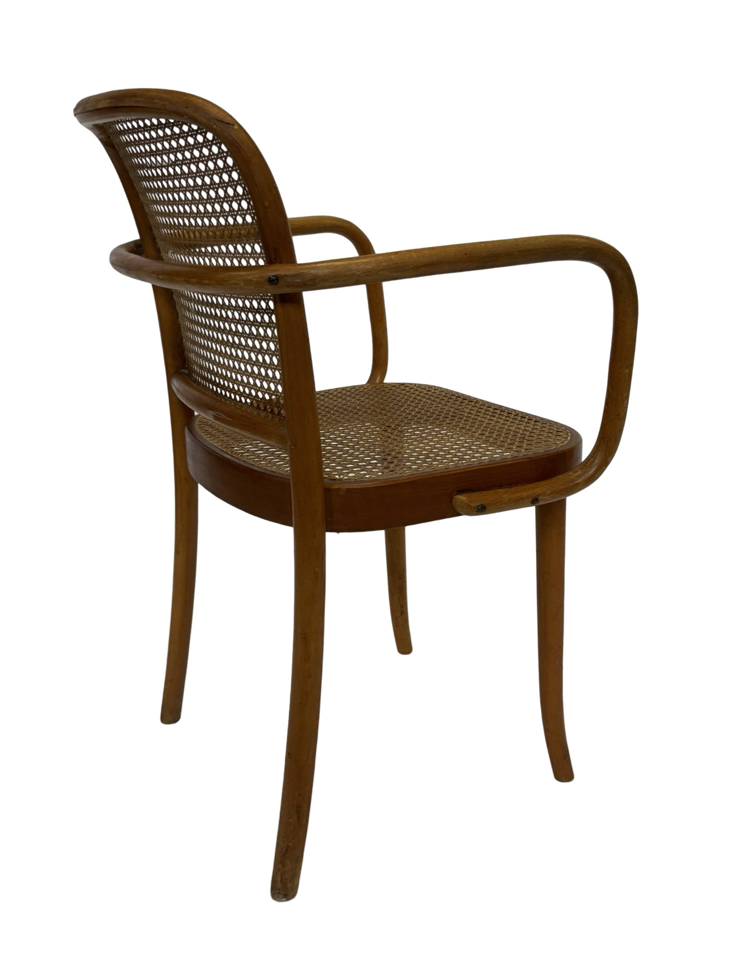 Chaise vintage modèle 811 / Chaise Prague de Josef Hoffmann pour Ligna 1950