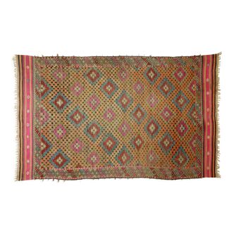 Tapis kilim artisanal d’Anatolie 312 cm x 190 cm