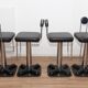 Set de 4 tabourets de bar vintage "Birillo" par Joe Colombo pour Zanotta