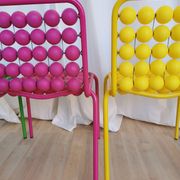 Set of 5 Vintage Pop Art Kids Chairs: SLOG Croatia 1980s