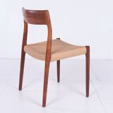 Six chairs by Niels O. Moller, rosewood, model 77, with certificate