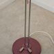 Chrome metal floor lamp opaline triplex Lidokov ex Czechoslovakia