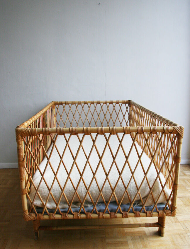 Crib rattan - 1960