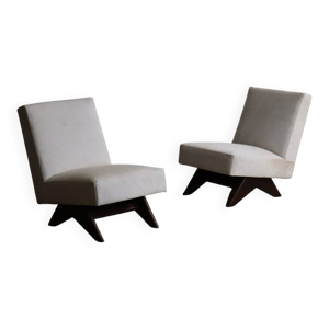 Paire de chaises 'Fireside' - pierre