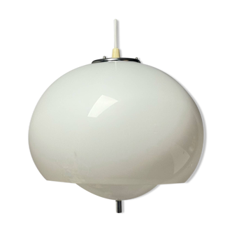 Harvey Guzzini Burgos Hanging Lamp, White Acrylic, 1960s 70s