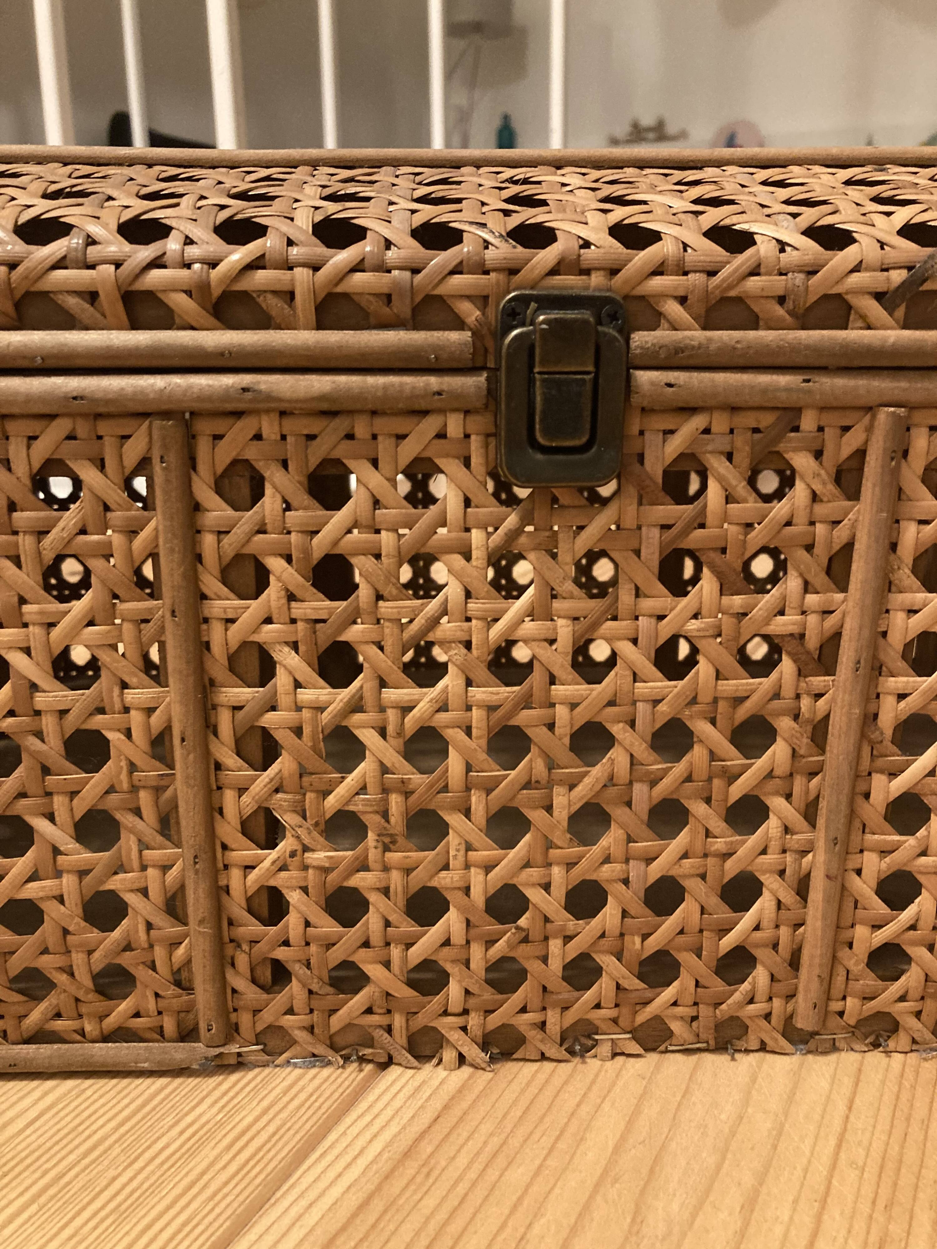 Small cane chest