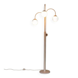 Minimalist floor lamp cascade space age white