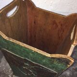 Old umbrella door art deco wooden plant motifs