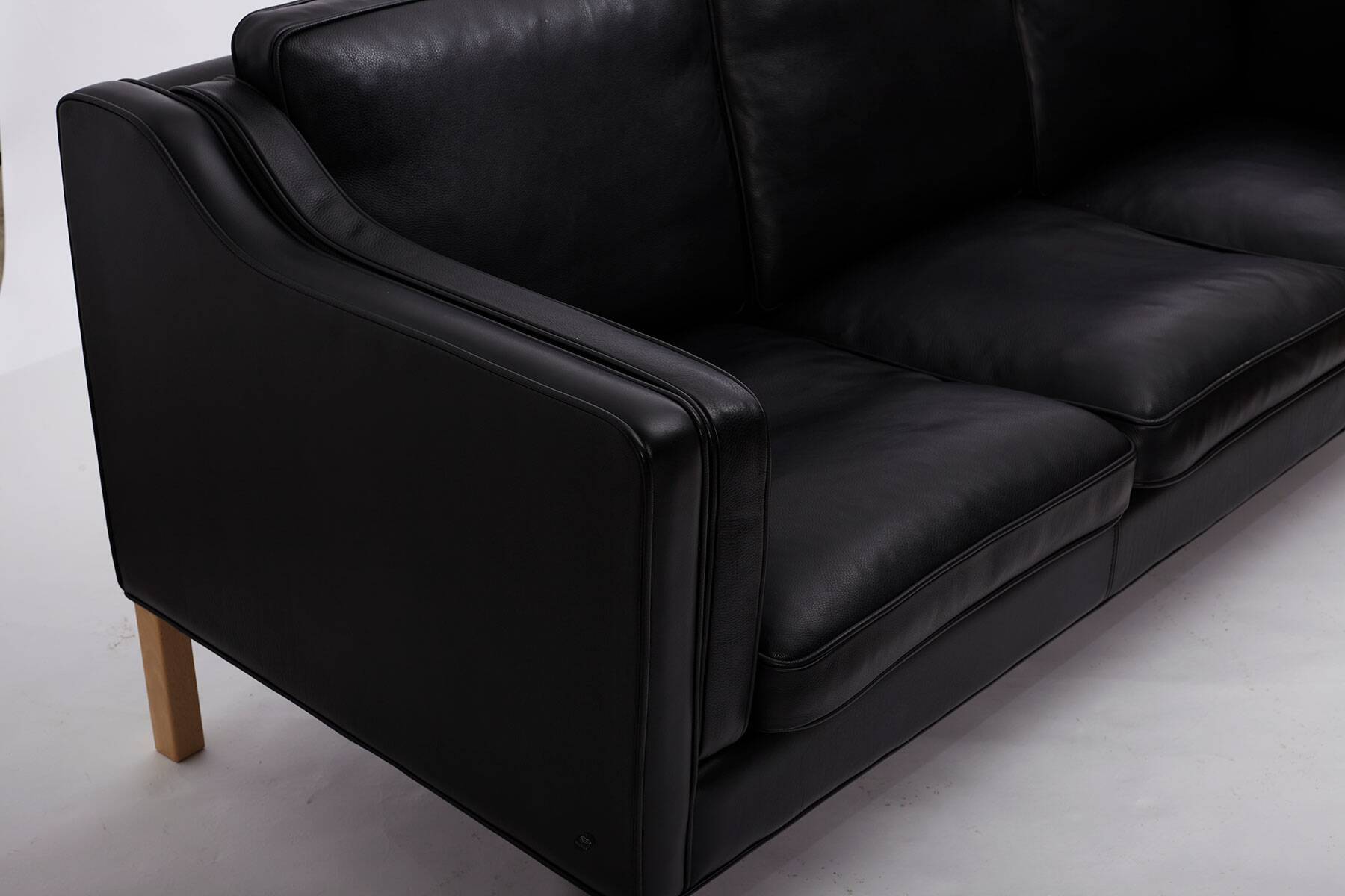 Leather Sofa produced by Hurup Møbelfabrik, Denmark 1970s.