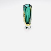 Flavio Poli vase for Seguso - Sommerso - Murano Green & Amber - 1960