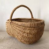 Vintage woven wicker basket