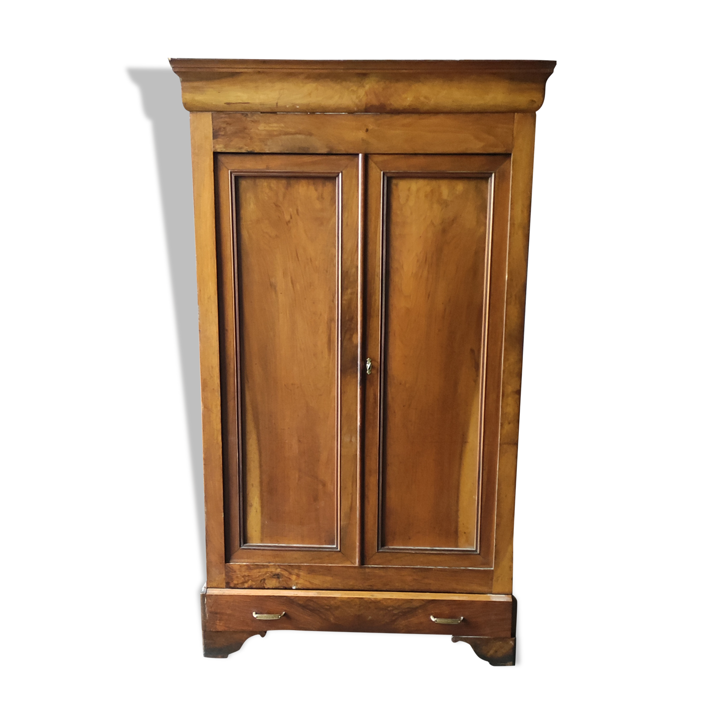 Wardrobe two doors Louis Philippe walnut