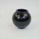 Black ceramic ball vase from Biot