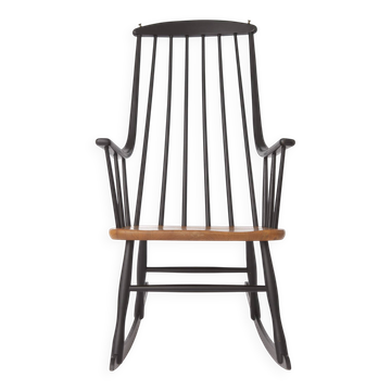 Vintage Grandessa Rocking Chair by Lena Larsson for Nesto, Sweden, 1960s