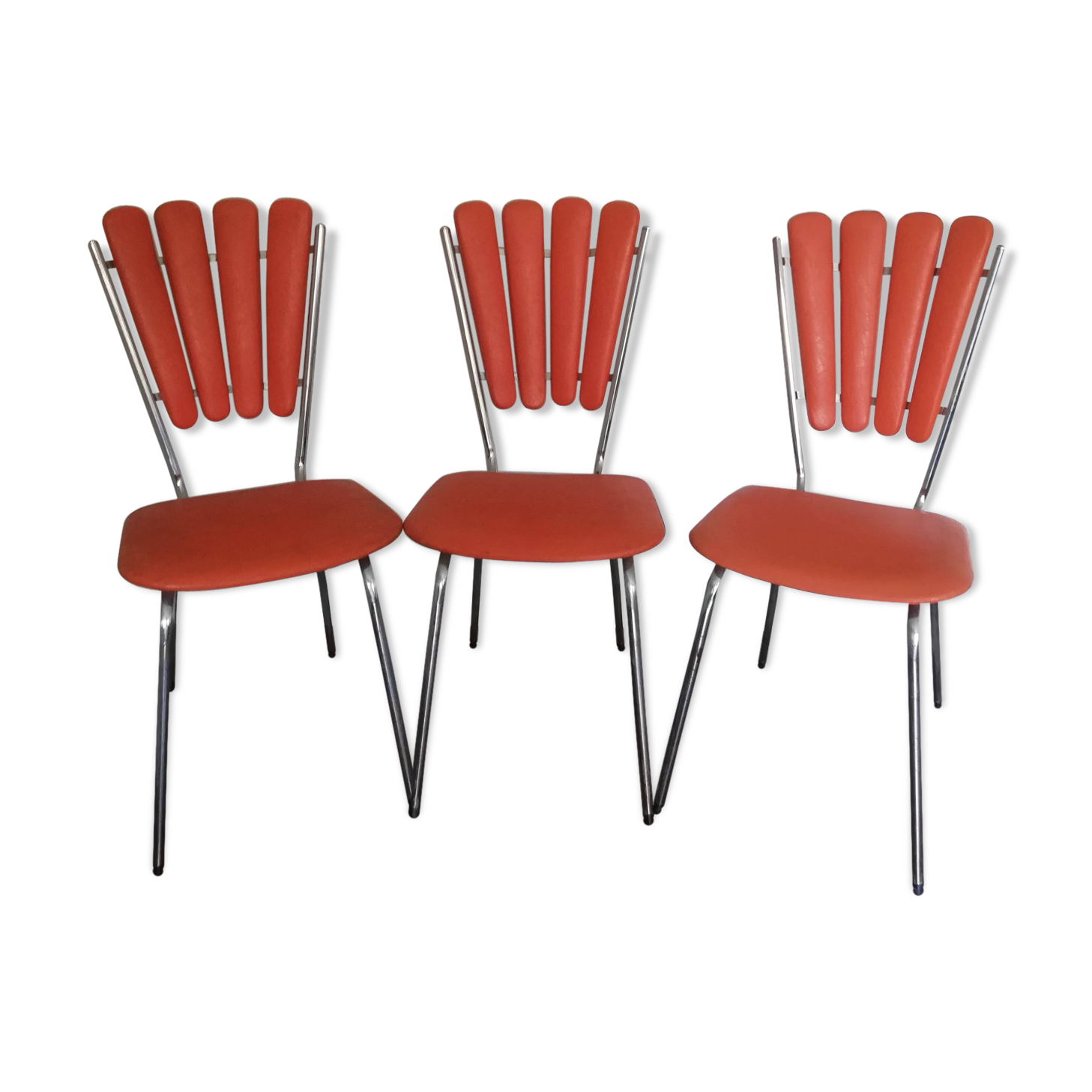 Lot d 3 chaises de la marque Soudexvinyl
