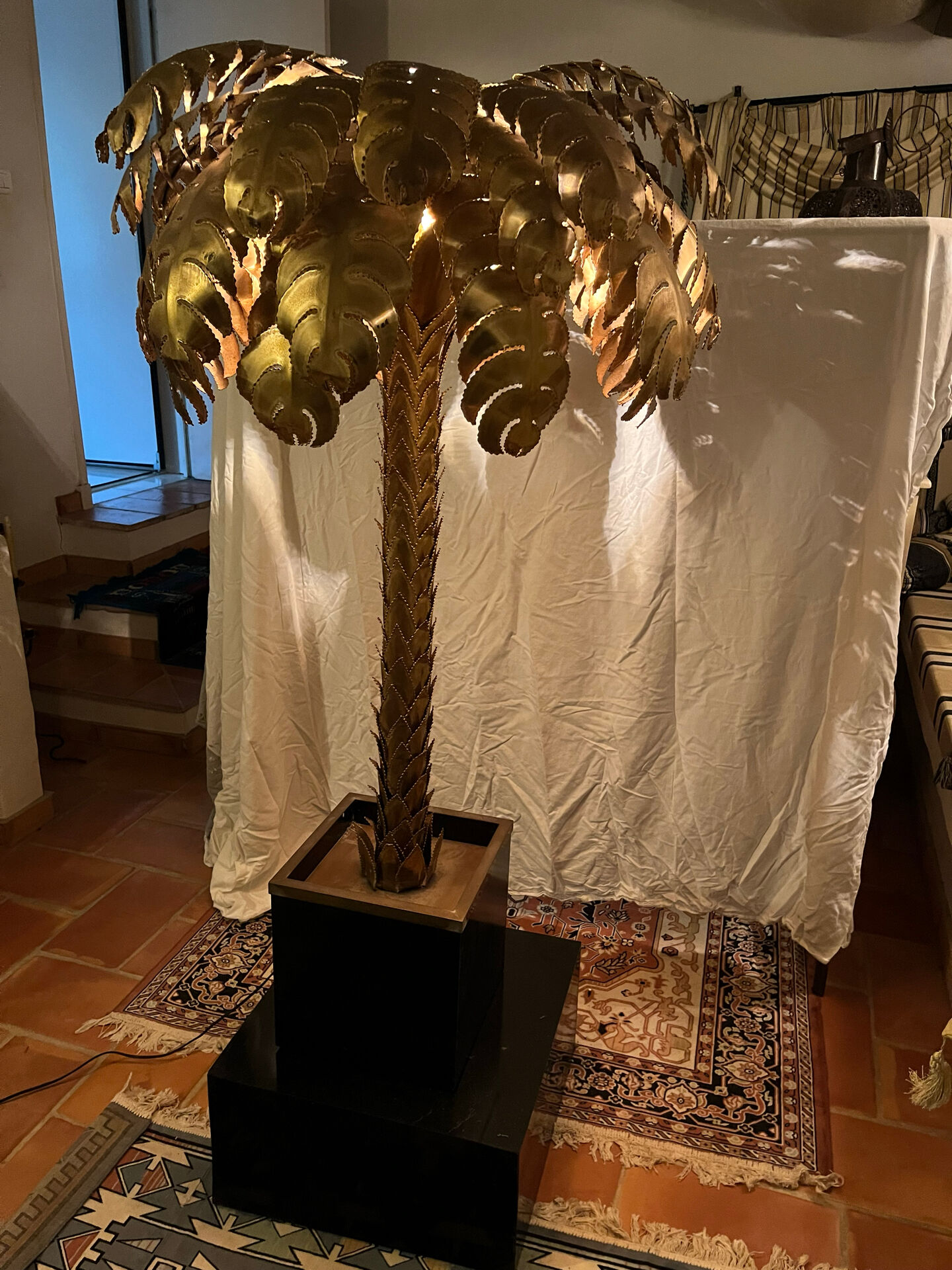 BRASS PALMIER ART DECO 1970s